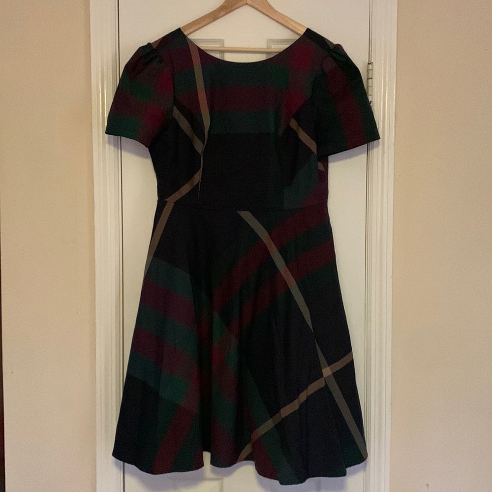 ModCloth Plaid MIDI Dress